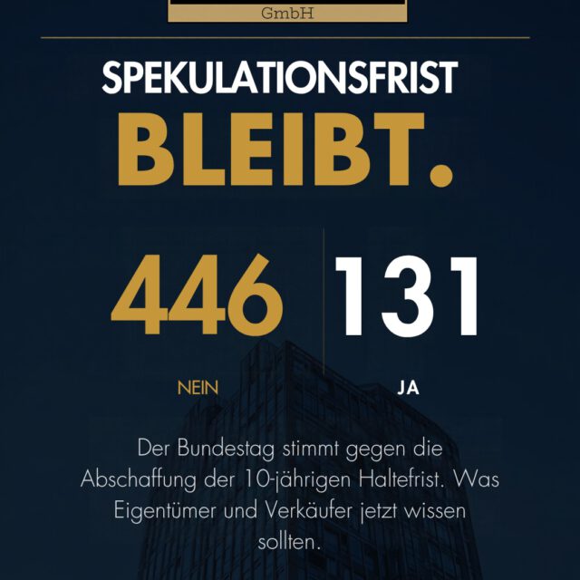 Die Spekulationsfrist bleibt. ✅ Am 08.10.2026 hat der Bundestag den Gesetzentwurf der Grünen zur…