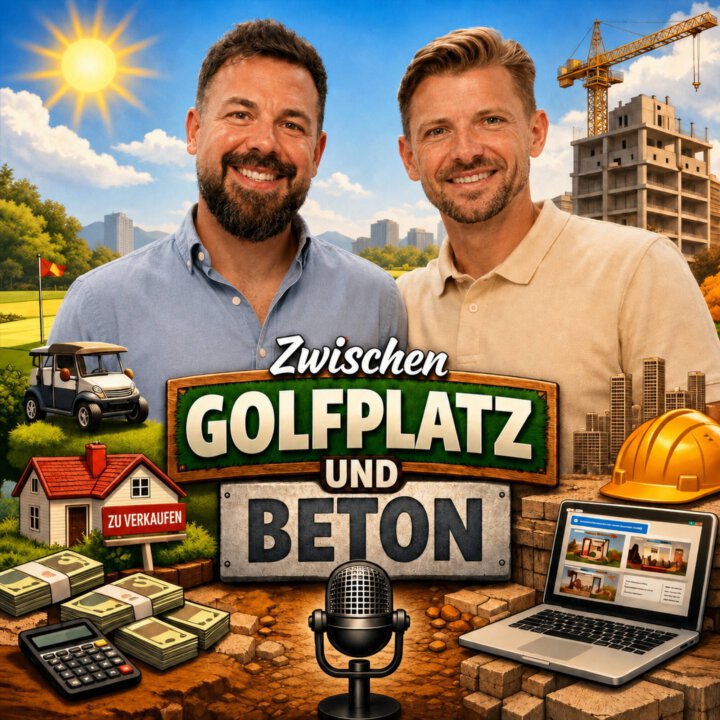 Podcast-Cover „Zwischen Golfplatz und Beton“